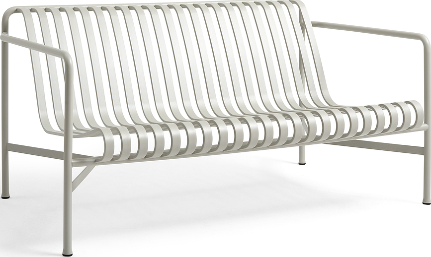 Palissade Gartensofa 139 cm, grau