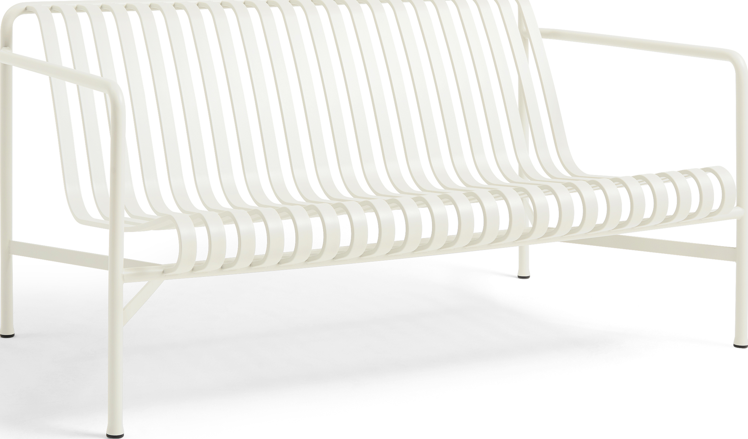 Palissade Gartensofa 139 cm, weiß