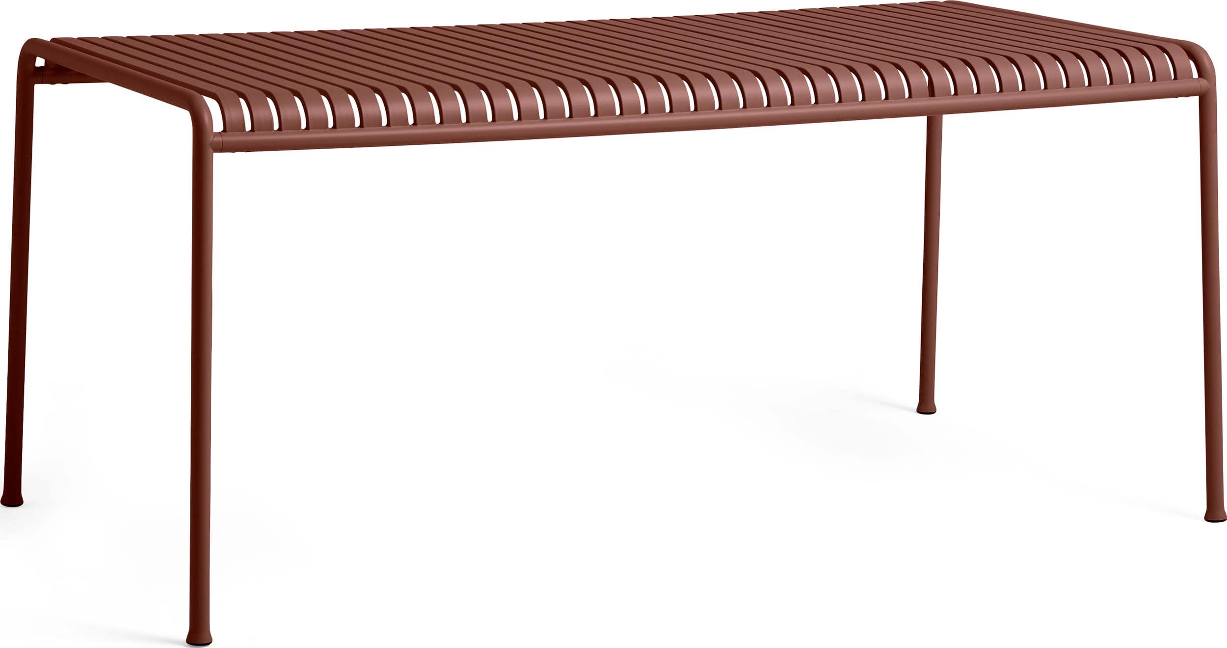 Palissade Gartentisch 170 x 90 cm, rot