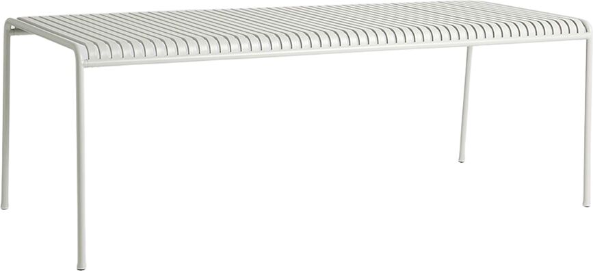 Palissade Gartentisch 220 x 90 cm grau