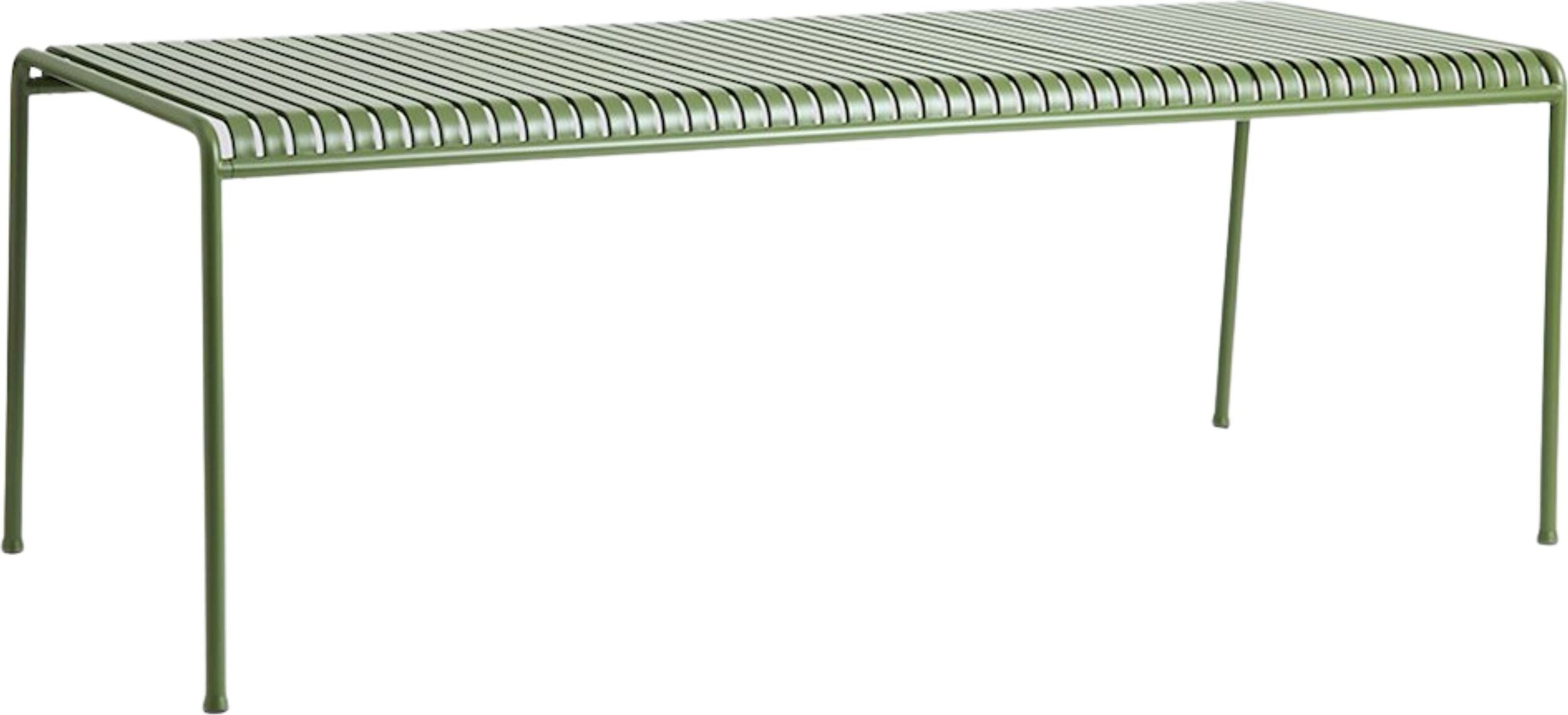 Palissade Gartentisch 220 x 90 cm oliv