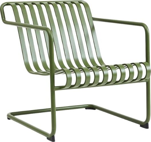 Palissade Lounge Garten-Freischwinger Sessel, olivgrün