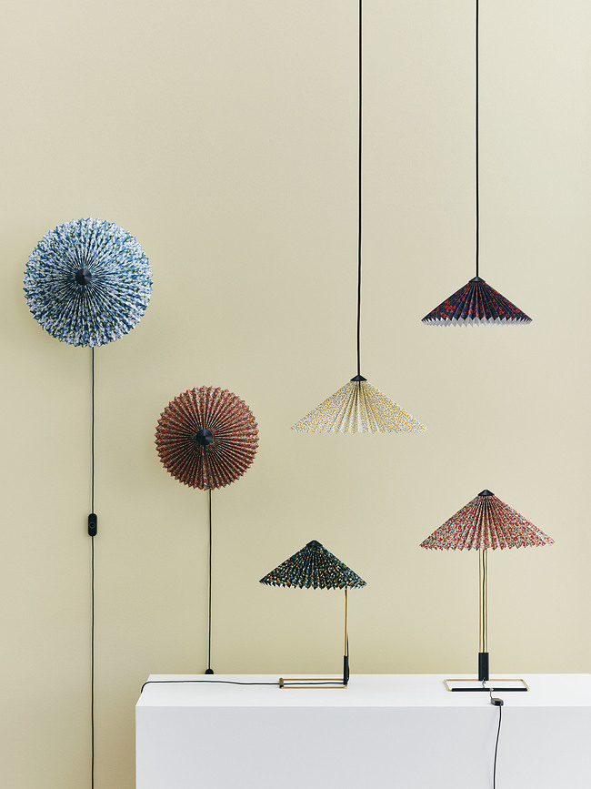 Pantalla Matin, 38 cm, rojo oscuro