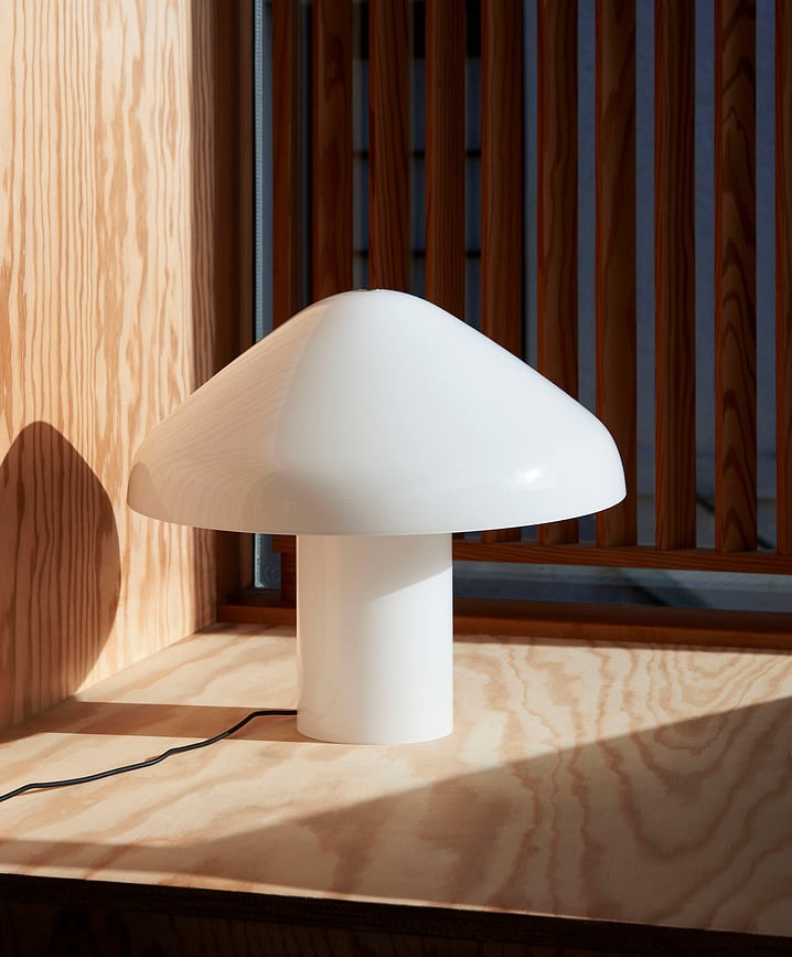 Pao Lampe de Table, blanche, en verre