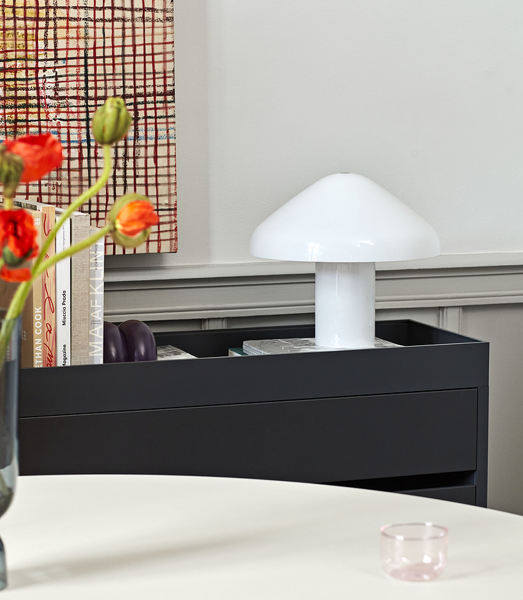 Pao Stolna Lampa bijela staklena