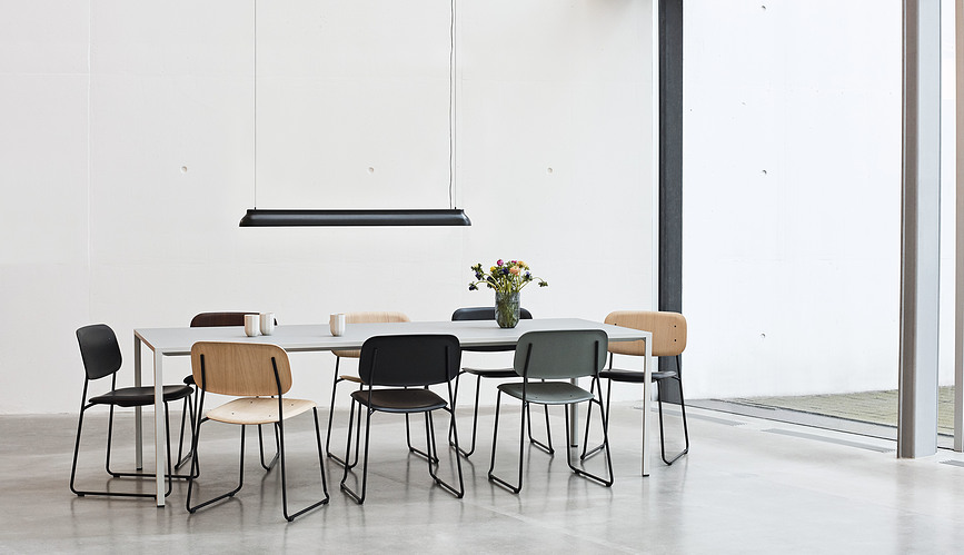 PC Linear Φωτιστικό Κρεμαστό, μαύρο