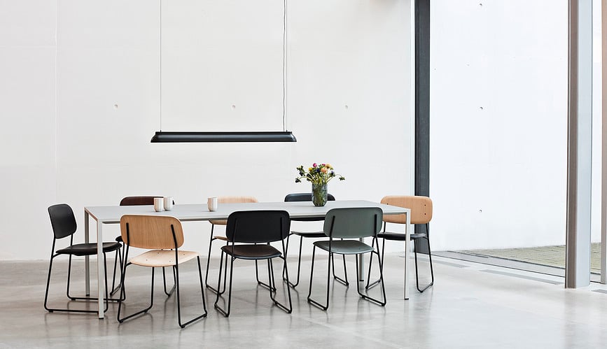 PC Linear Viseča svetilka, črna