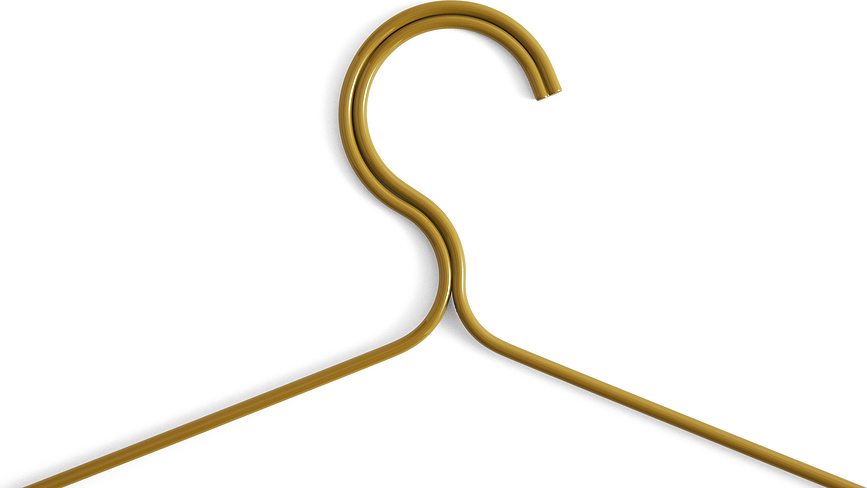 Perchas con efecto espejo Colour, verdes, 3 unidades