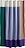 Pivot Rideau de Douche 180 x 200 cm, bleu-vert-marron