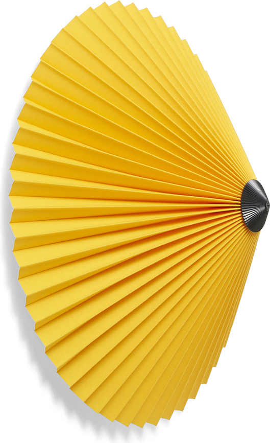 Plafond- of wandlamp Matin Flush Mount 38 cm geel