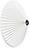 Plafond- of wandlamp Matin Flush Mount 38 cm wit