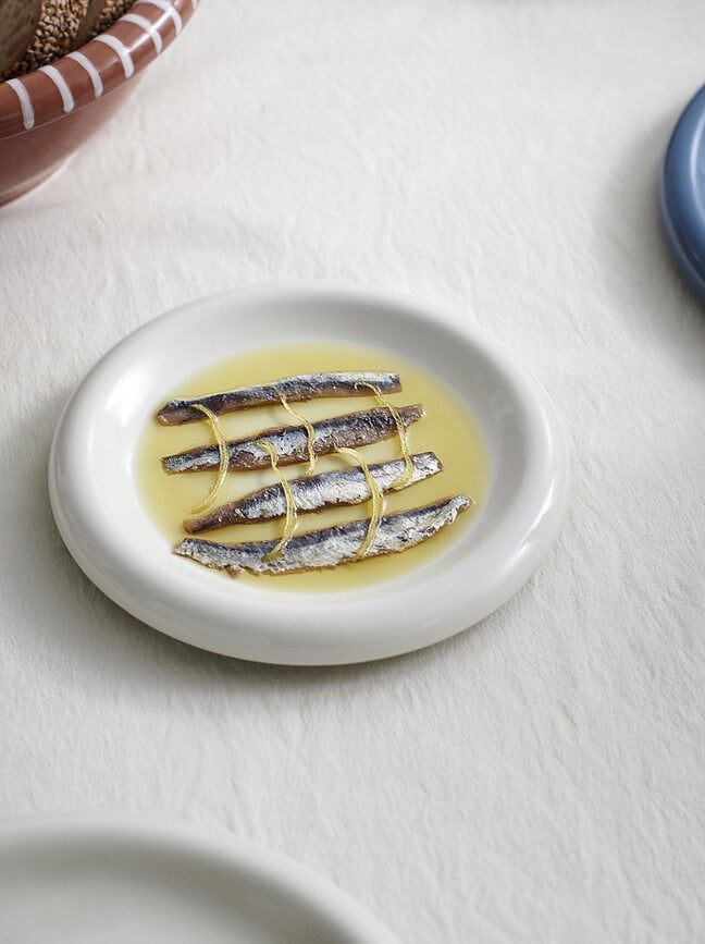 Platos de Desayuno Barro 18 cm, azul oscuro, 2 unidades