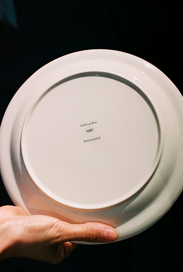 Platos llanos Sobremesa, 24,5 cm, amarillos y azules, 2 unidades