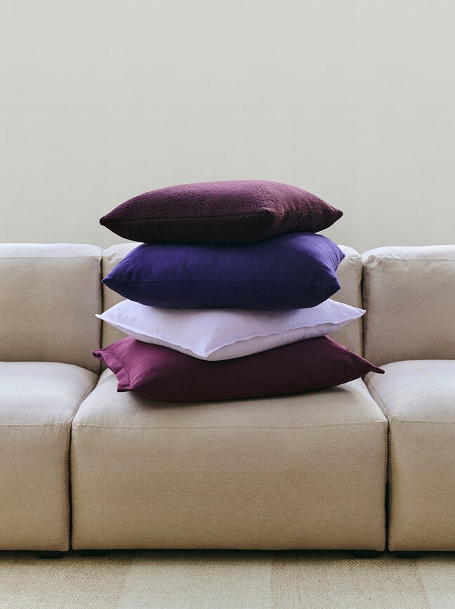 Plica Story Coussin Décoratif 55 x 60 cm, bordeaux