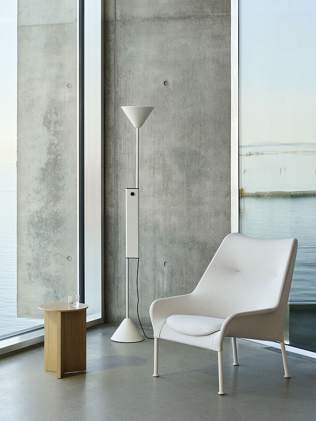 Podna lampa s podešavanjem visine Twist 200 cm, bež