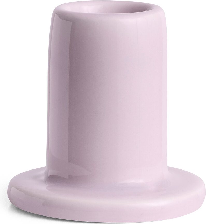 Portavelas de Cerámica Tube S, rosa palo, para vela clásica