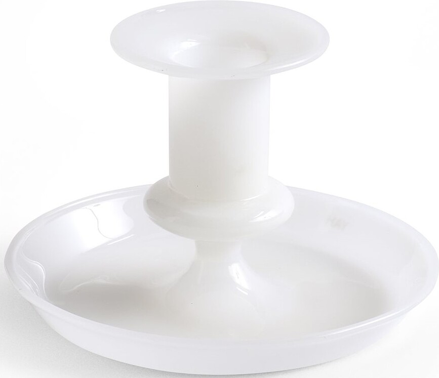 Portavelas para vela clásica Flare S, blanco