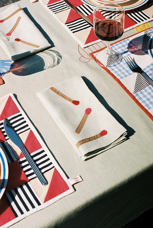 Ram Πετσέτες Τραπεζιού, ανοιχτοπράσινες, 4 τμχ