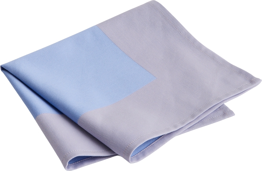 Ram Serviette blau-grau