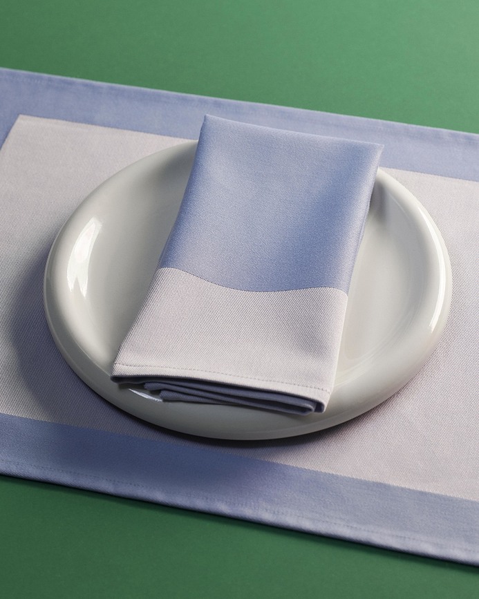 Ram Set de table, bleu-gris