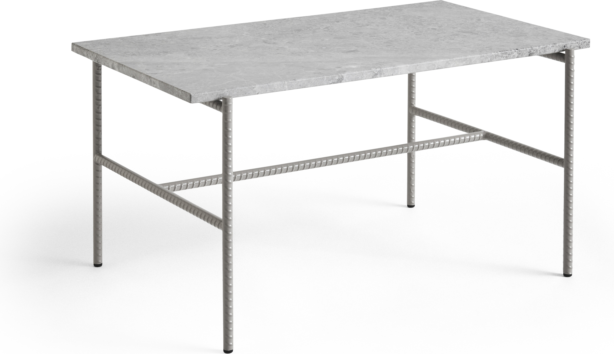 Rebar Couchtisch 80 x 49 x 40,5 cm, grauer Marmor