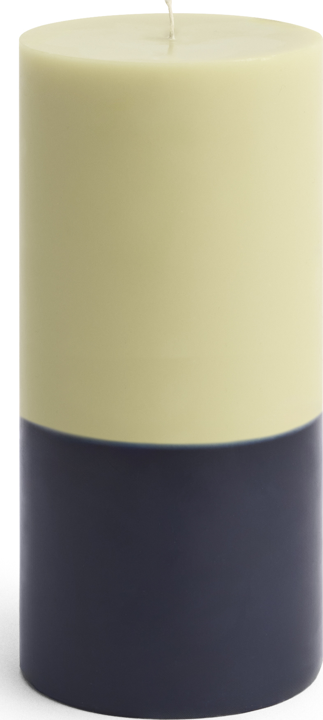 Silo Kerze 20 cm, limette-marineblau