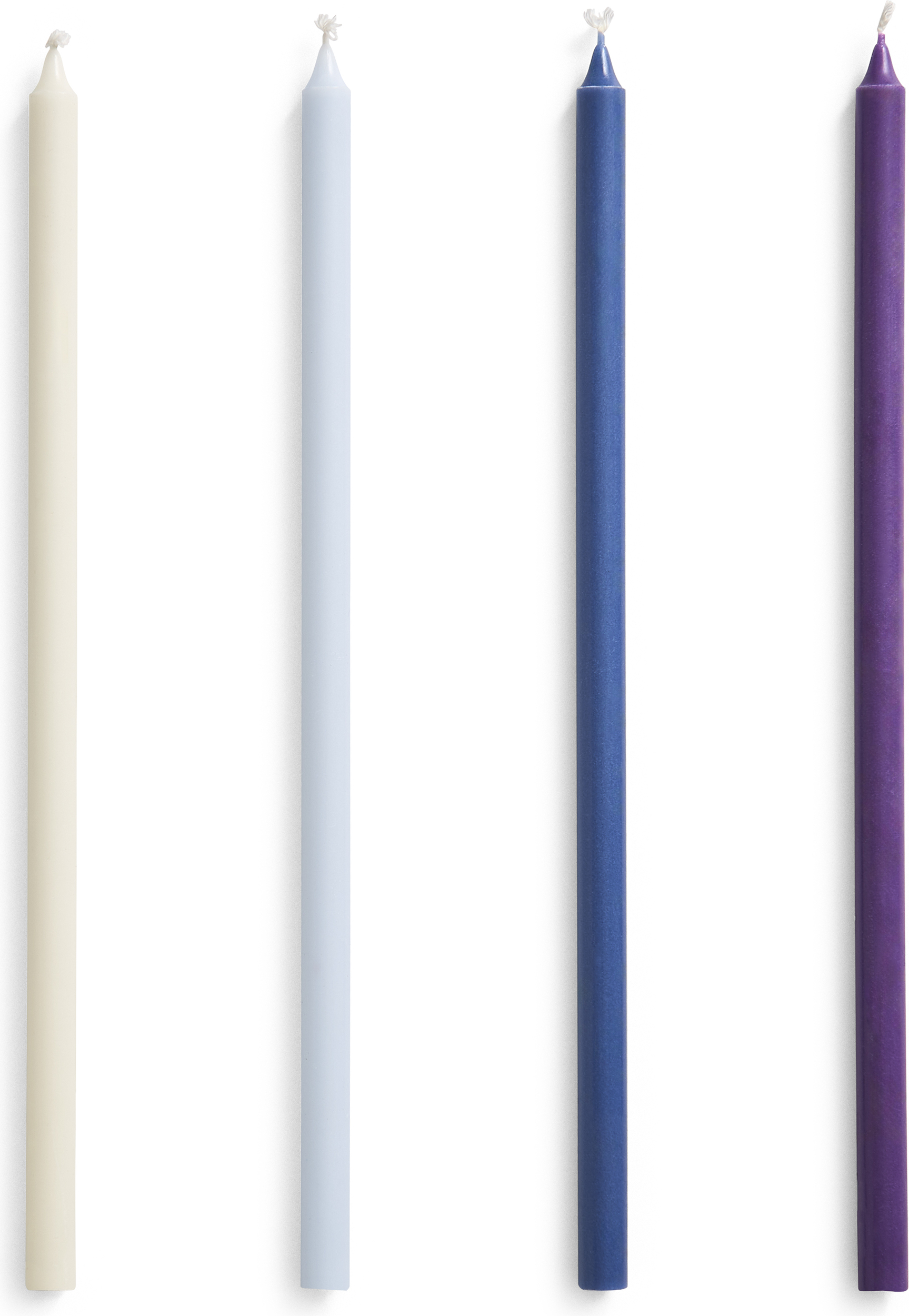 Slim Kerzen lila-blau, 4 St.