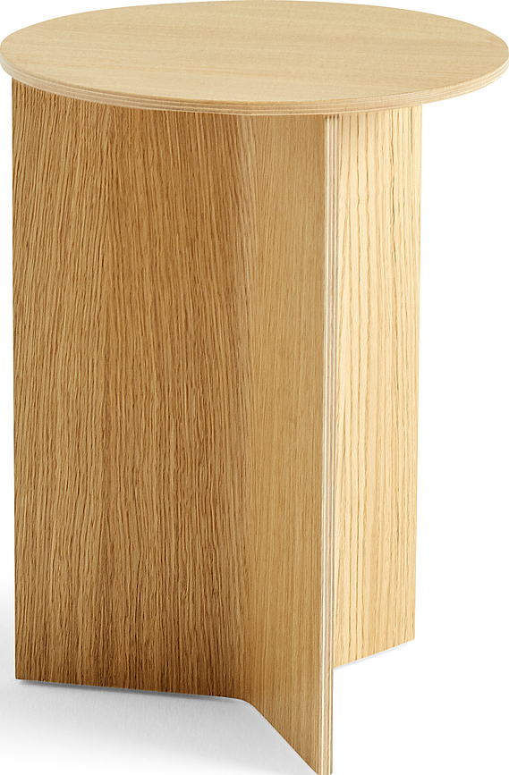 Slit Beistelltisch 35 cm rund aus Holz
