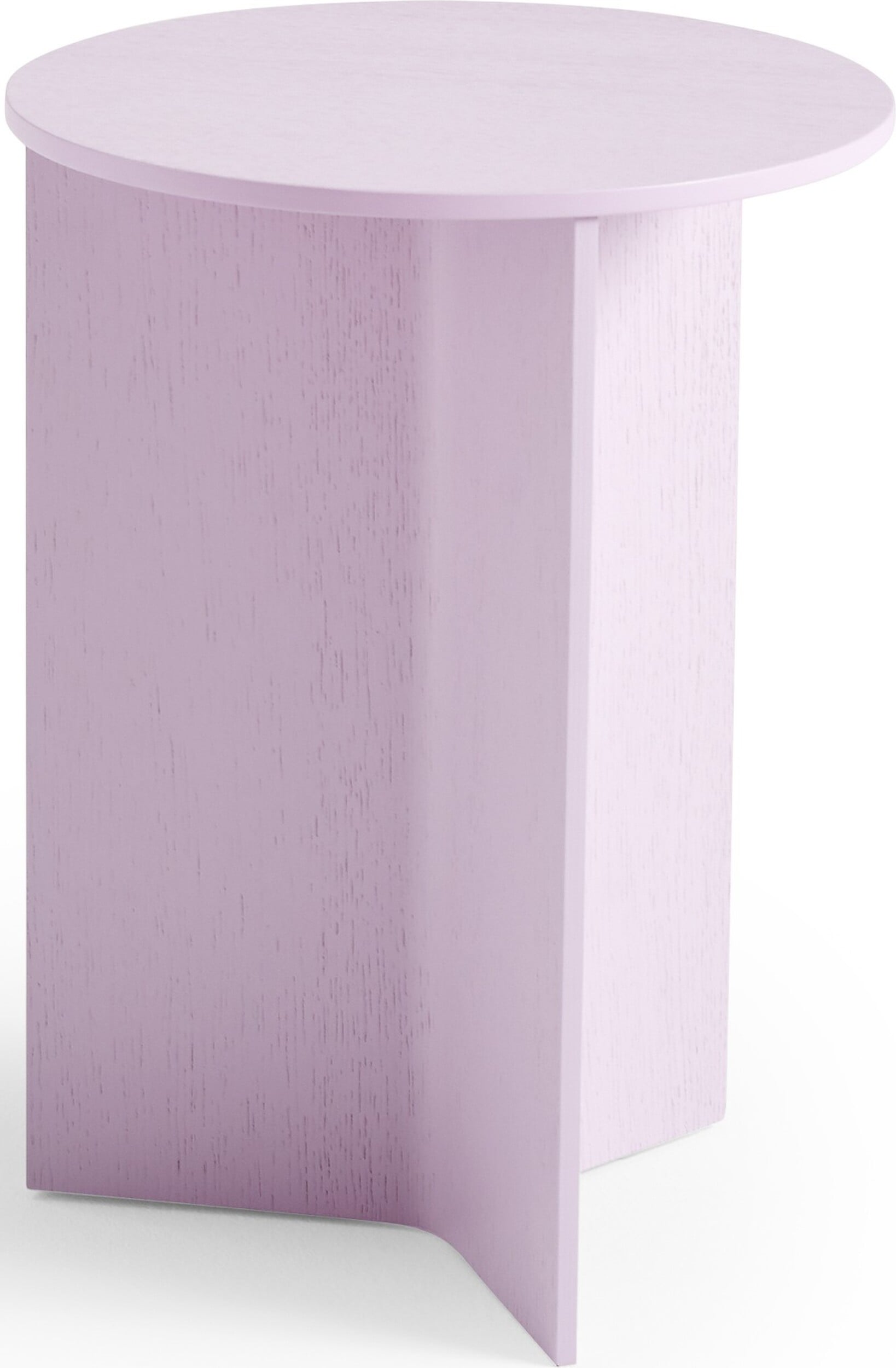 Slit Beistelltisch 35 cm rund rosa aus Holz