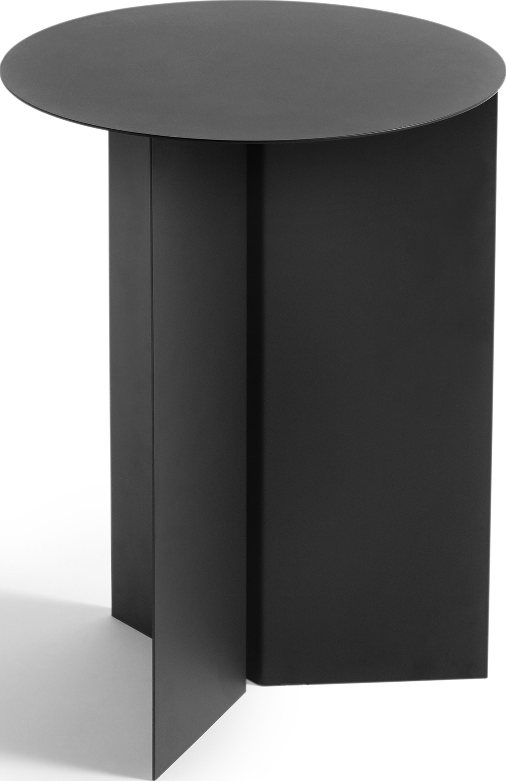Slit Beistelltisch 35 cm rund schwarz