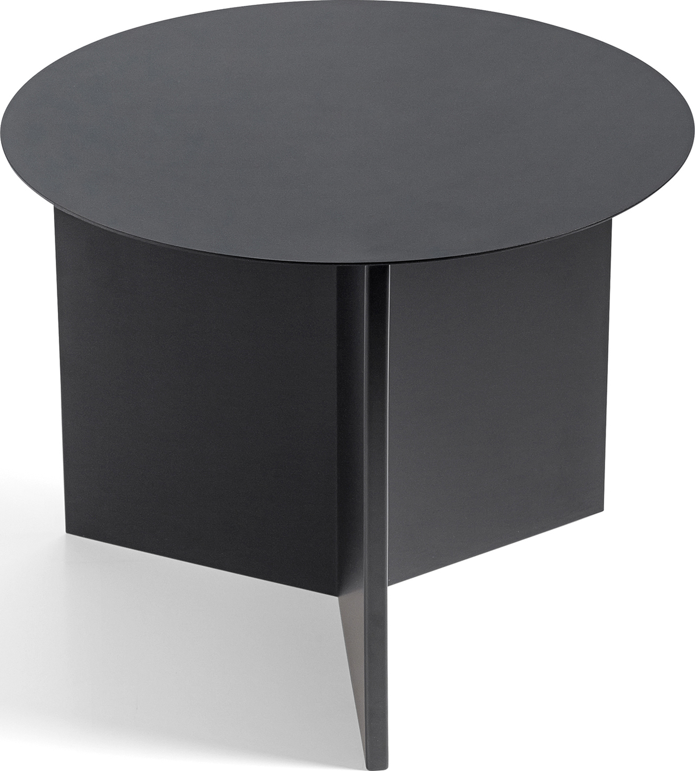 Slit Kaffeetisch 45 cm rund schwarz