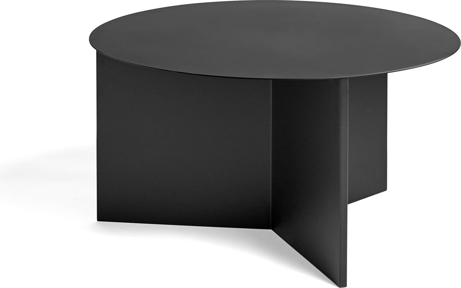 Slit Kaffeetisch 65 cm rund schwarz