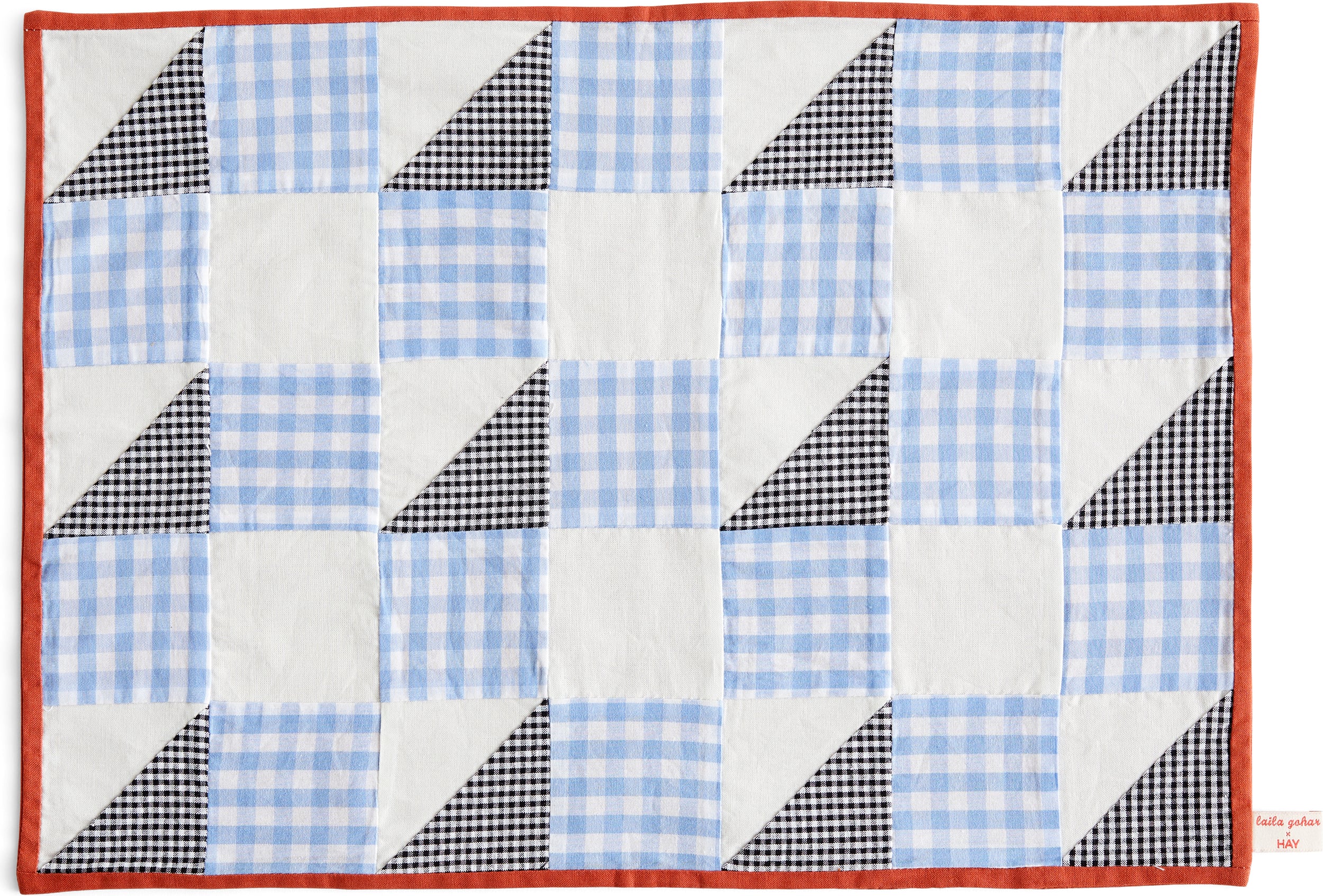 Sobremesa Check Tellerunterlage blau