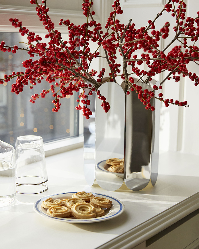 Sobremesa Desertni krožniki, 18,5 cm, belo-rdeči, 2 kosa