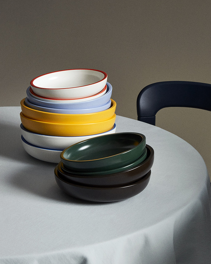 Sobremesa Μπολ Σερβιρίσματος, 20 cm, λευκό-κόκκινο