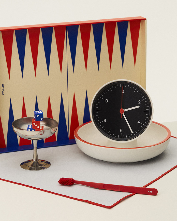 Sobremesa Bol de Service 20 cm, blanc et rouge