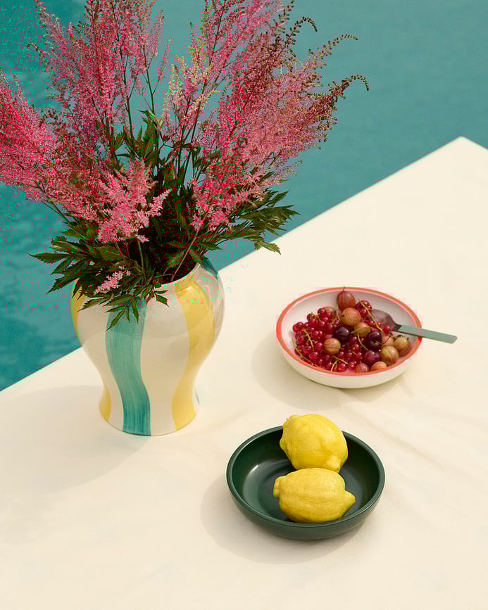 Sobremesa Zdjela za posluživanje 20 cm bijelo-crvena