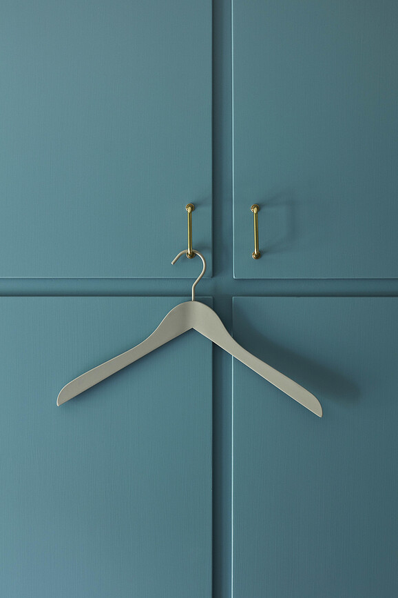 Soft Coat Slim Clothes hangers black 4 pcs