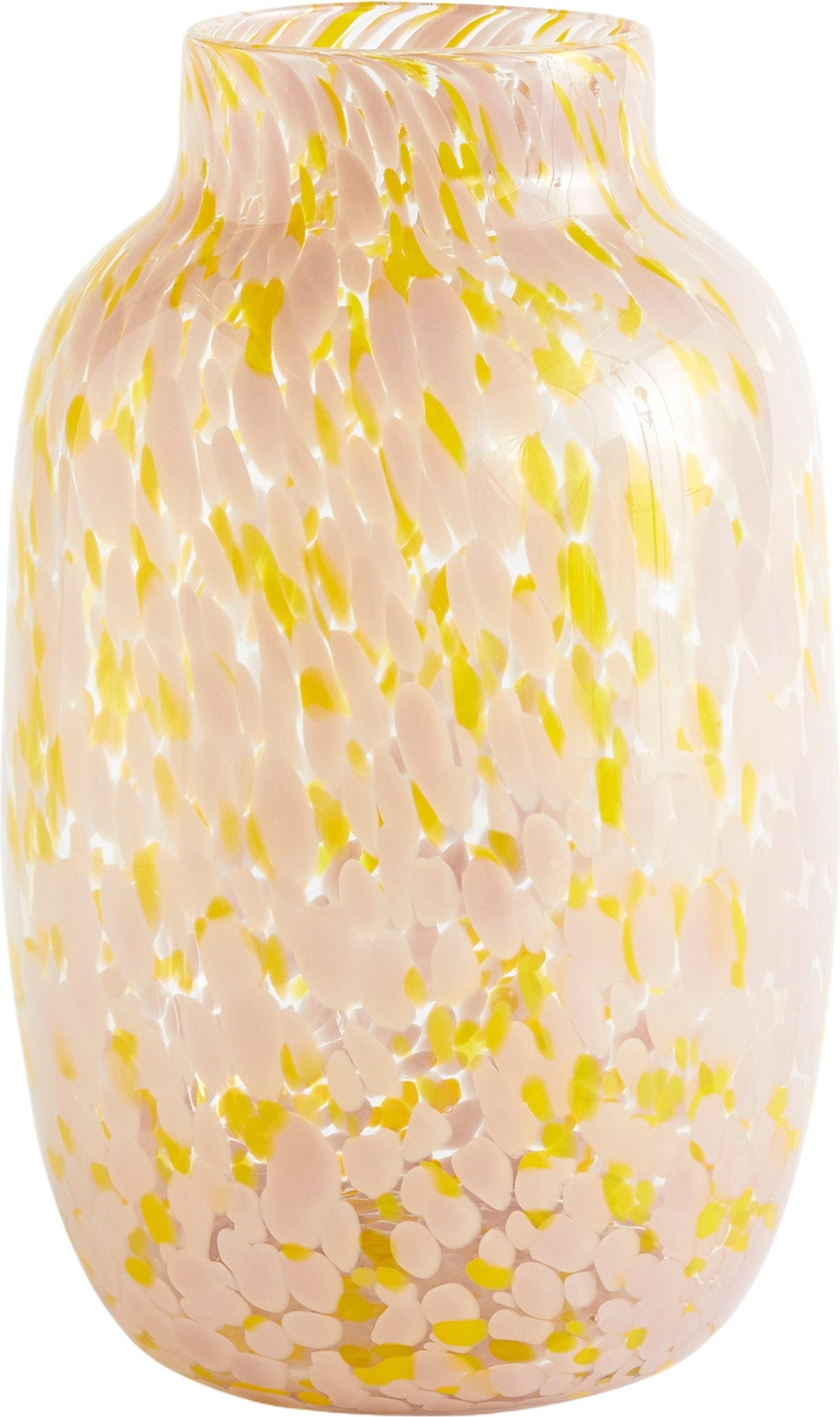 Splash Vase gelb-rosa