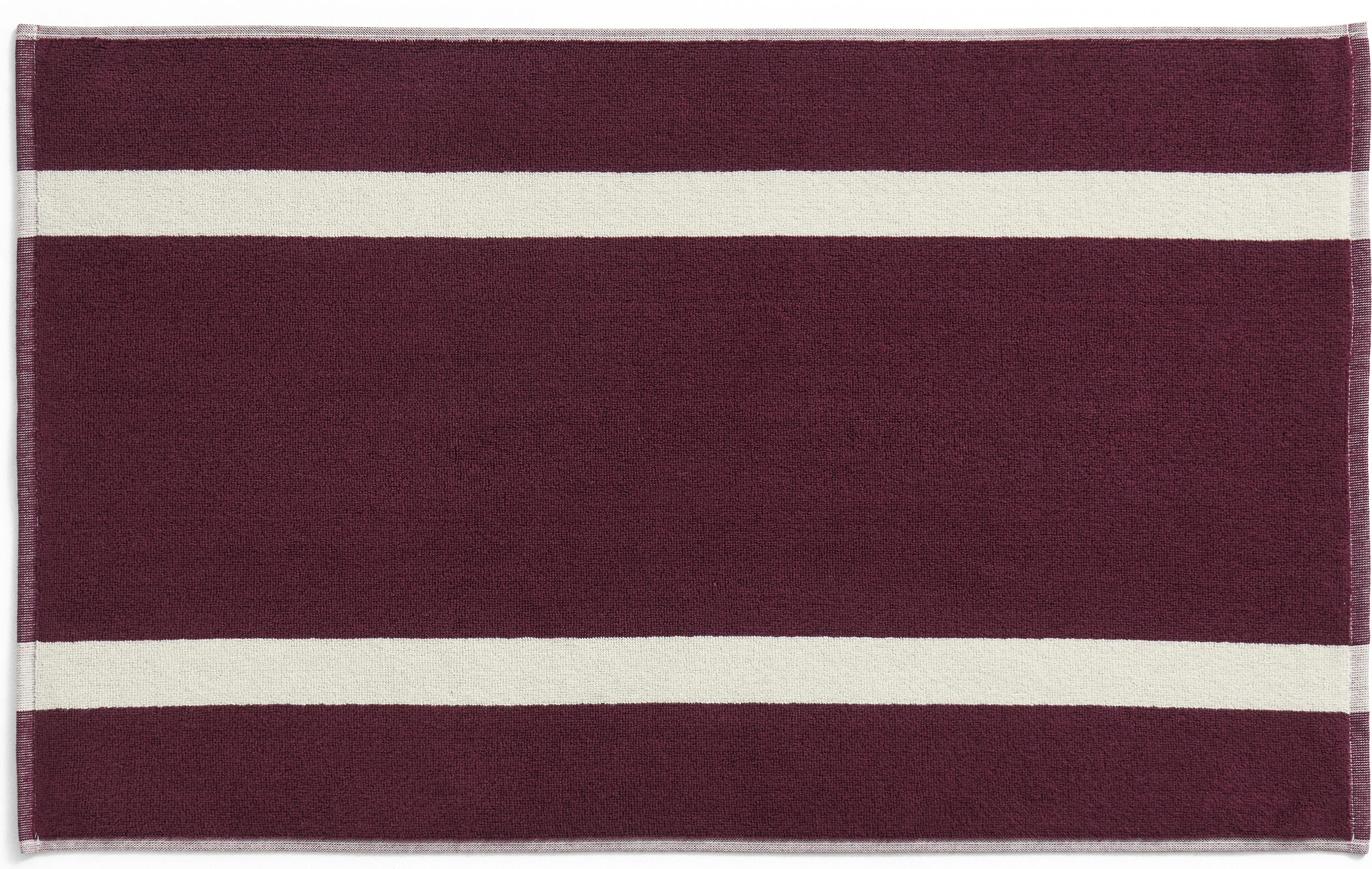 Stripe Badematte gestreift 50 x 80 cm, burgunderrot