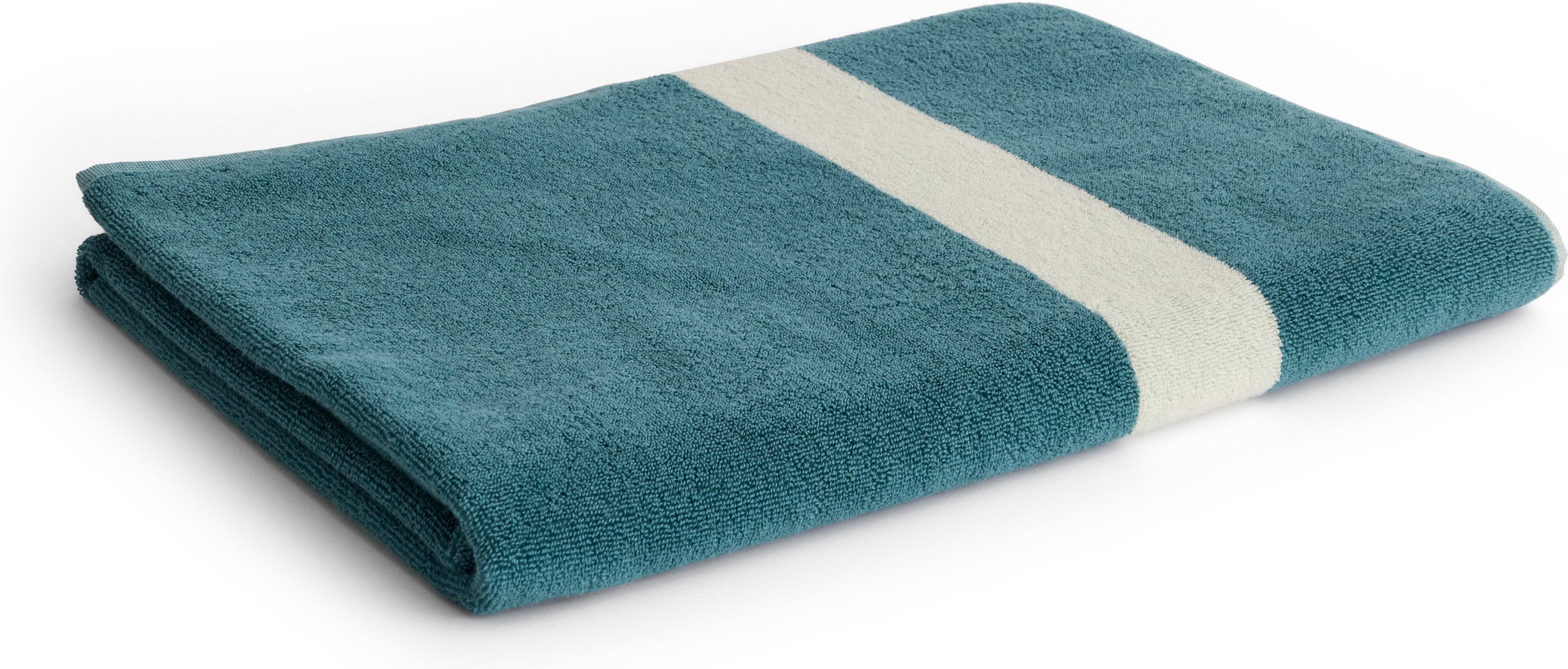 Stripe Badetuch gestreift 100 x 150 cm, Petrol