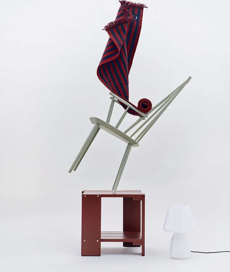 Stripes and Stripes Preproga, 60 x 200 cm, modro-črna