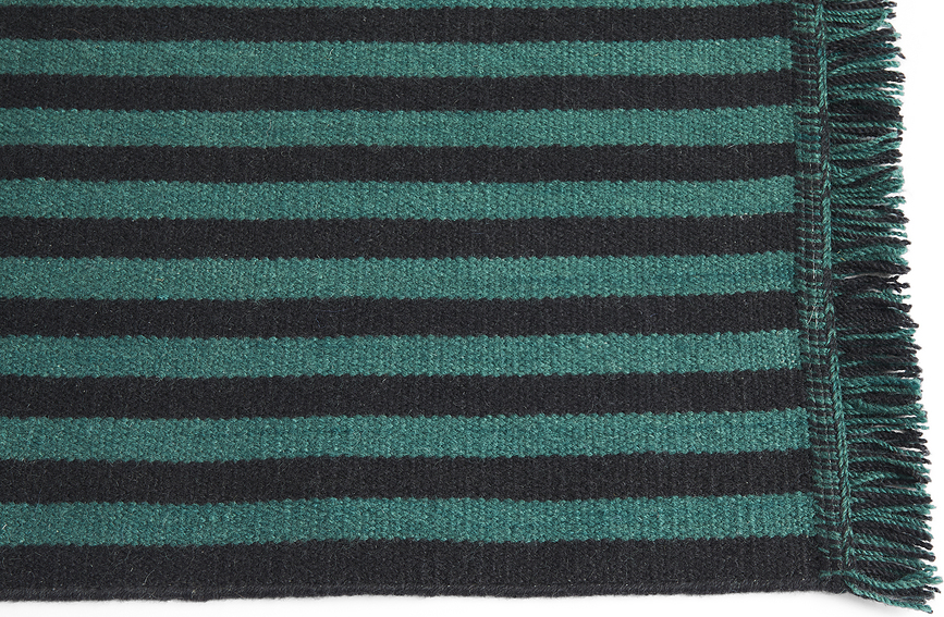 Stripes and Stripes Tepih staza 52 x 95 cm zeleno-crna