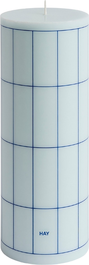 Svíčka Column L, světle modrá