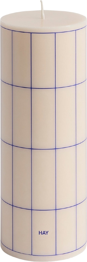 Svíčka Column M, krémově modrá