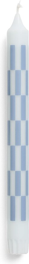 Svíčka Hay Pattern, šachovnicový vzor, modro-modrá
