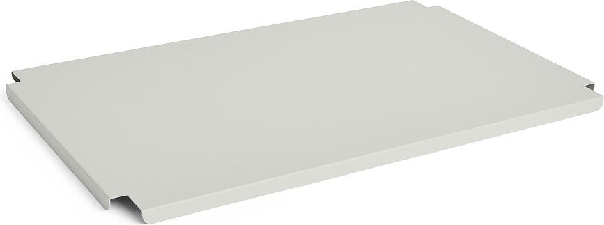 Tapa metálica para la caja de almacenaje Hay Colour Crate L, gris