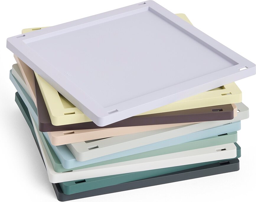 Tapa para caja de almacenamiento Hay Colour Crate Cube & Square M, burdeos