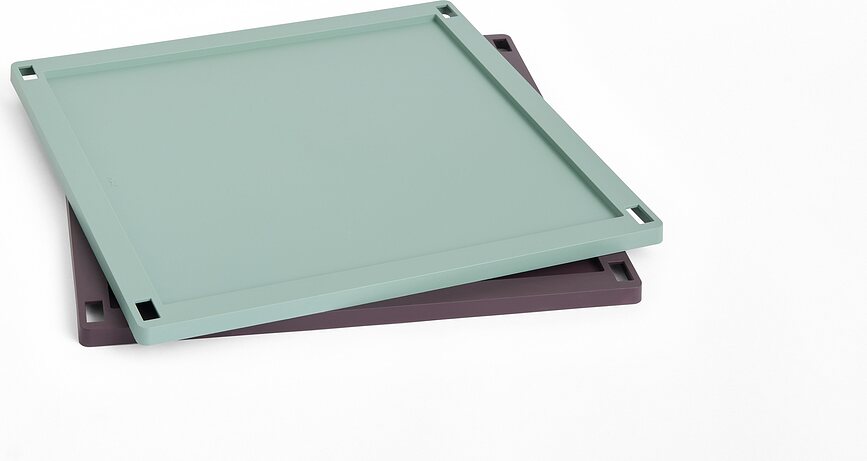 Tapa para caja de almacenamiento Hay Colour Crate Square, talla L, burdeos