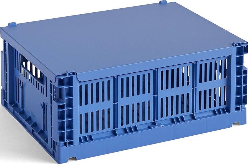 Tapa para caja de almacenamiento Hay Colour Crate M, azul
